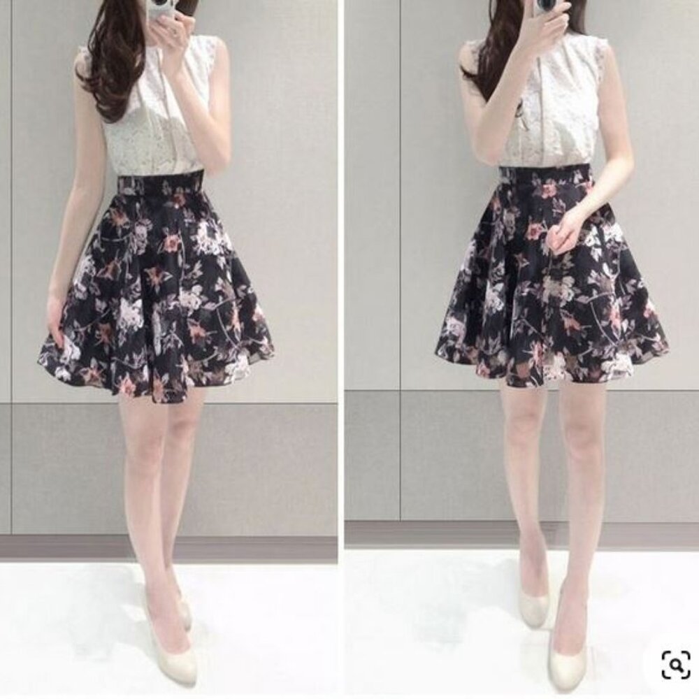NWOT YesStyle - Cocktail Floral Sleeveless Dress